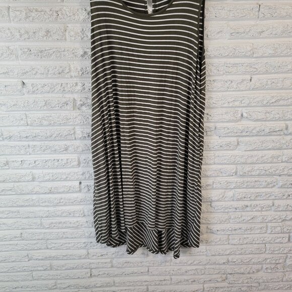 Nina Leonard Women Dress 2X Plus Sleeveless Shift Lightweight Green STR47E - Picture 5 of 11